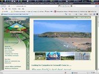 campsite in Cornwall